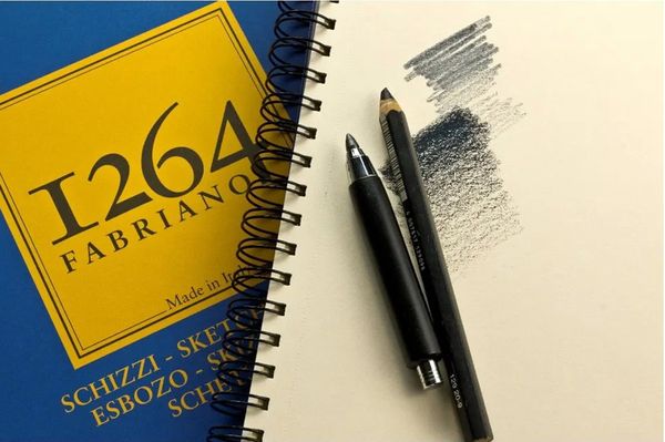 Альбом для графики 90 г/м², 14.8х21 см, на спирали, Fabriano 19100634