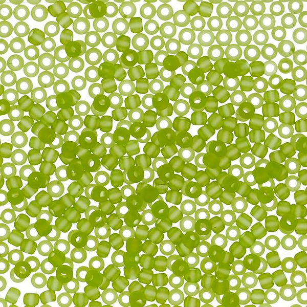 Бисер Toho 11/0 круглый (2.2 мм), 500 г, 0004F салатовый матовый
