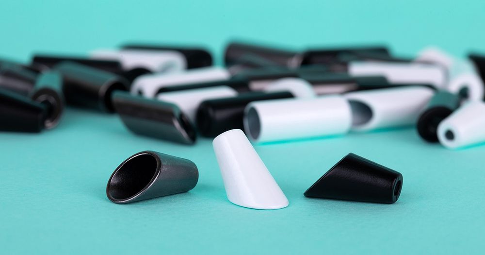 Наконечник для шнура металл 17х9 мм, 20 шт, №02 белый, Gamma GB 1653