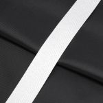 Лента декоративная люрекс 25.0 мм / 18.29±1 метров, белый/серебро, HY1711