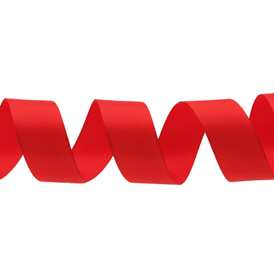 Лента декоративная ёлочка 40.0 мм / 20±1 метров, красный
