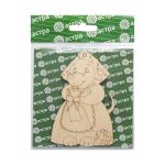 Заготовка для декорирования Рукодельница 10,3х6,7х0,3см, Астра