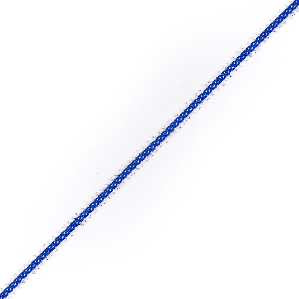 Шнур отделочный плетеный ⌀6.0 мм / 30 метров, василек, С887Г7