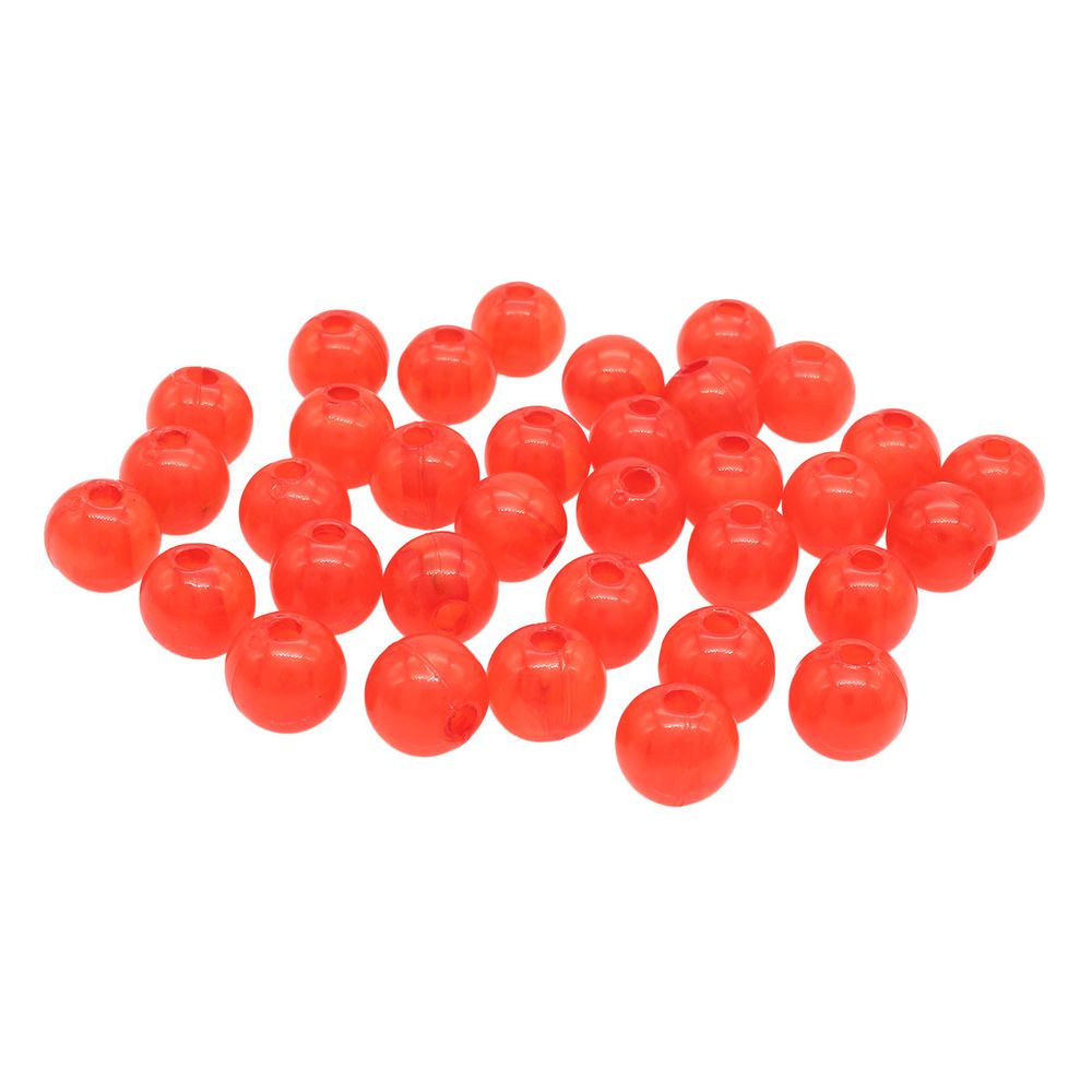 Бусины полупрозрачные пластик, 8 мм, 20гр, 70±4шт, Астра, AD049 красный