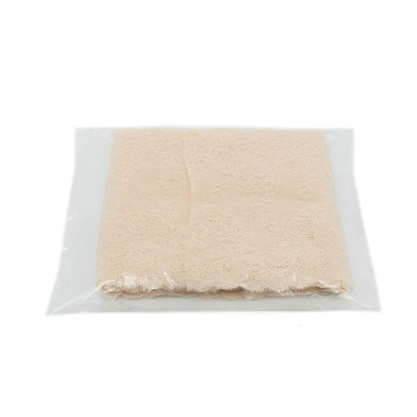 Кружево бельевое эластичное 200 мм / 10 м, молочный