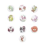 Украшения декоративные пуговицы деревянные Животный мир, 18 мм, 100 шт
