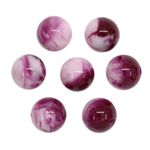 Бусины из смолы, имитация камня 11 мм, 10 шт в упак, св.чароит /TOS/