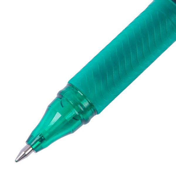 Ручка гелевая Energel 0.7 мм, 12 шт, BL57-DO зеленый стержень, Pentel