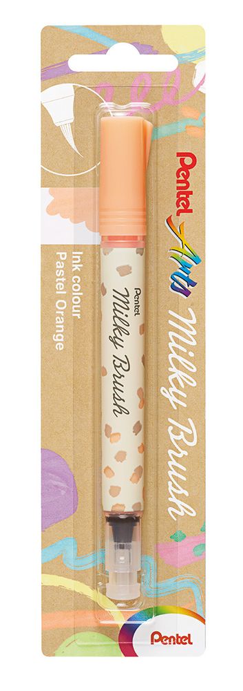 Маркер-кисть с кнопкой подкачки чернил Milky 1-10 мм, кисть, XGFH-PFX, Pentel