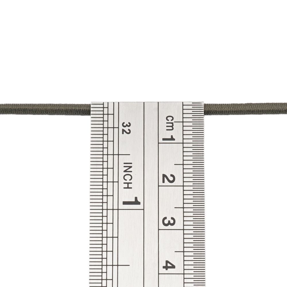 Резинка шляпная (шнур эластичный) ⌀2.5 мм / 100 метров, С282 -оливковый