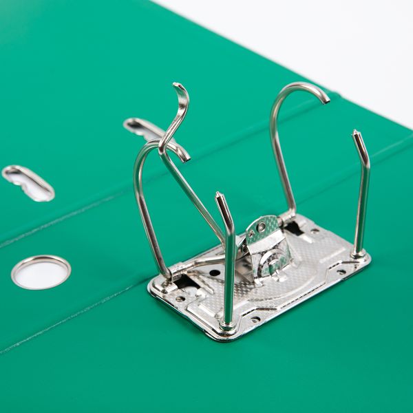 Регистратор PVC, 2-х стороннее покрытие, мет.уг. 75 мм, 50 шт, Premier A4 арочный механ. (разб.), зеленый ЕС100162003, Expert Complete