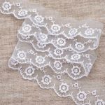 Кружево капроновое 36 мм / 6.6 м (±4 см) 0574-1019, белый