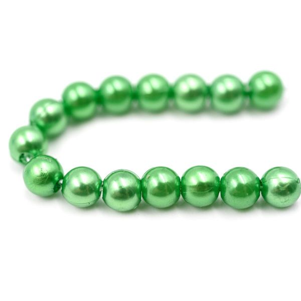 Бусины пластик (жемчуг) ⌀5 мм, 25 г, Astra&Craft, 038 NL зеленый