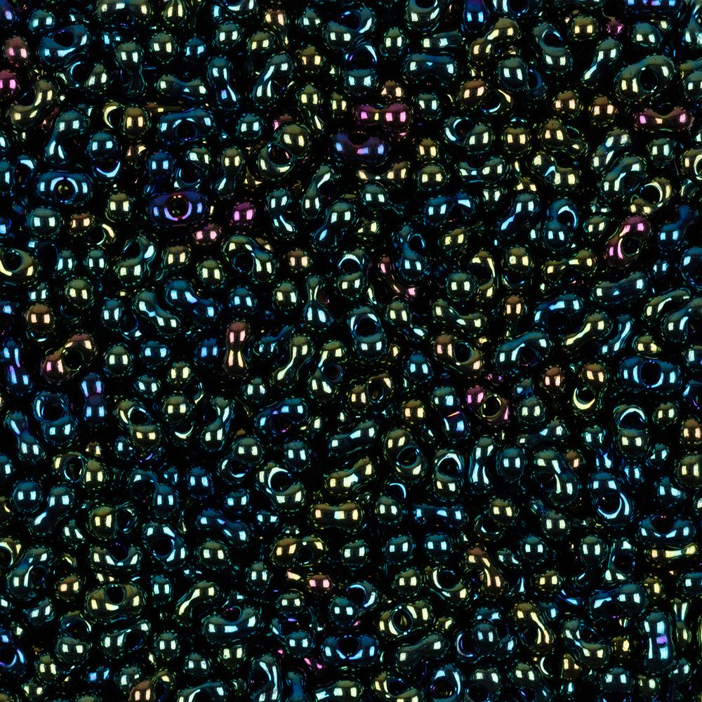 Бисер Preciosa Farfalle 2х4 мм, 50 г, 59155 зелёный/меланж, 321-90001 Бисер Preciosa Farfalle 2х4 мм, 50 г, 59155 зелёный/меланж, 321-90001