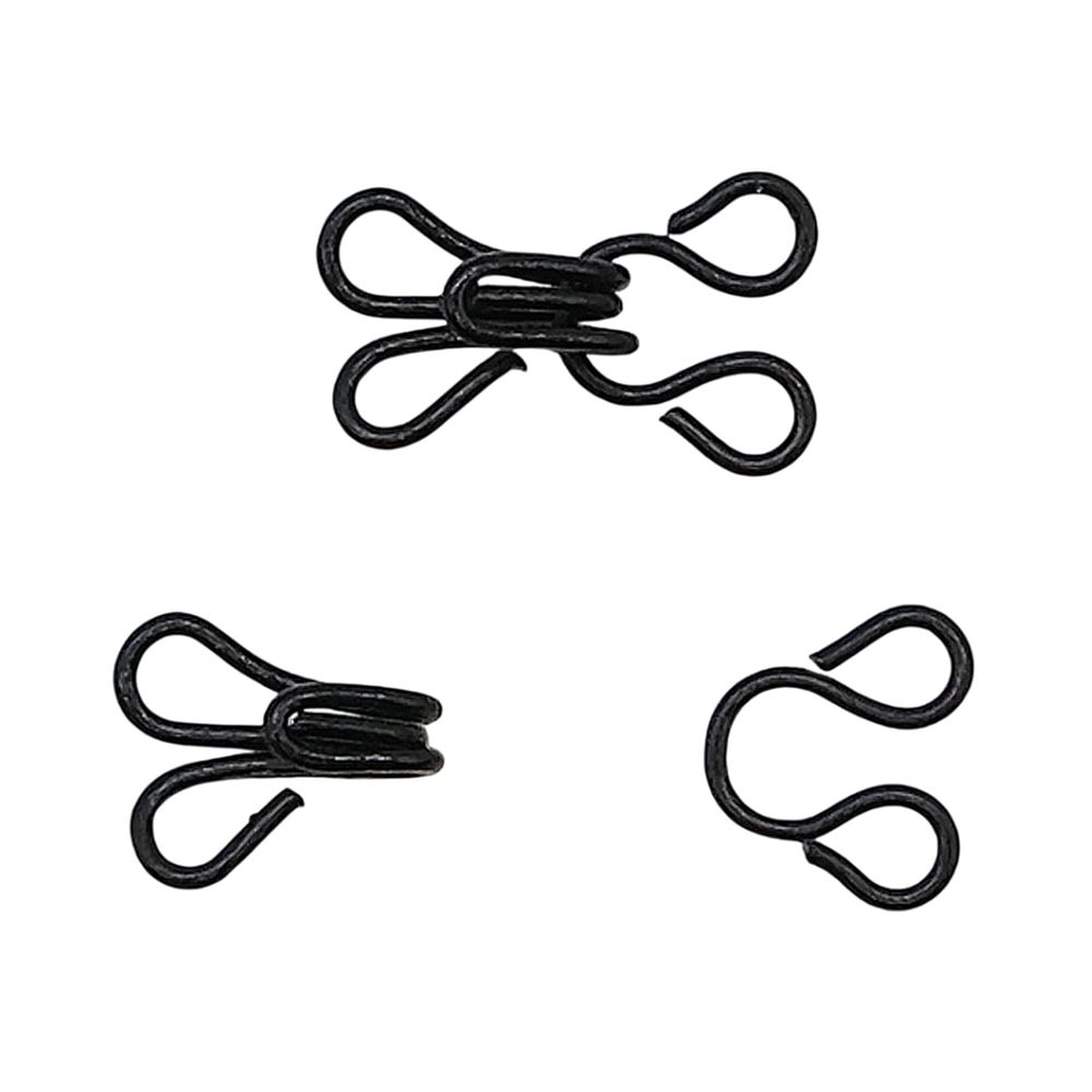 Крючки пришивные 11.5х6.5 мм, №0, оксид 0300-4001, 24 шт