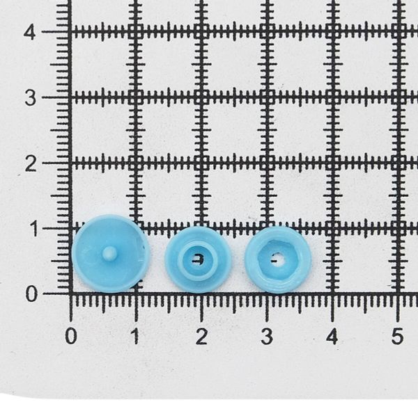 Кнопка рубашечная ⌀12,5/10мм пластик (≈1000 шт) New Star (198 небесно-голубой)