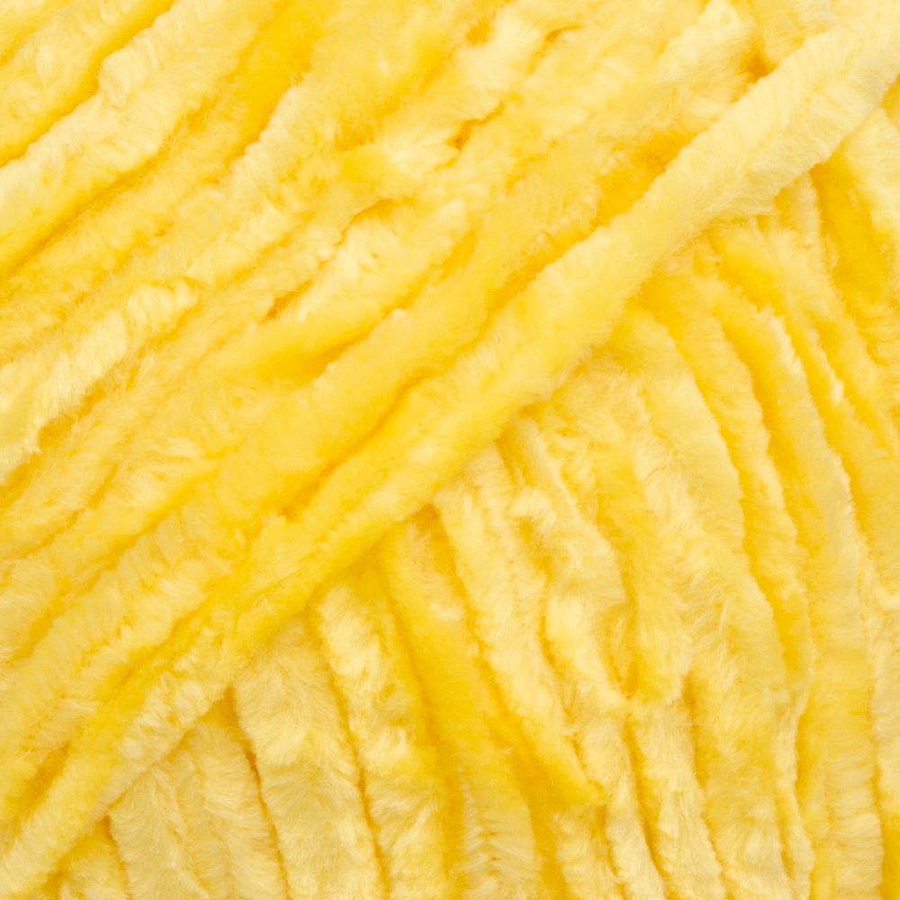 Пряжа Вязь Велюровая 120 / уп.3 мот. по 100 г, 120 м, 12 желтый