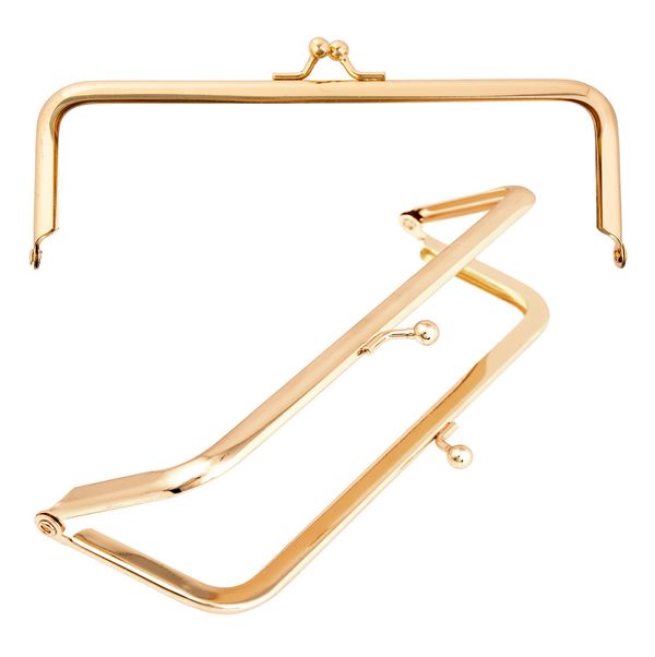 Фермуар Прямоугольник 107956 160 мм цв. золото уп. 2 шт