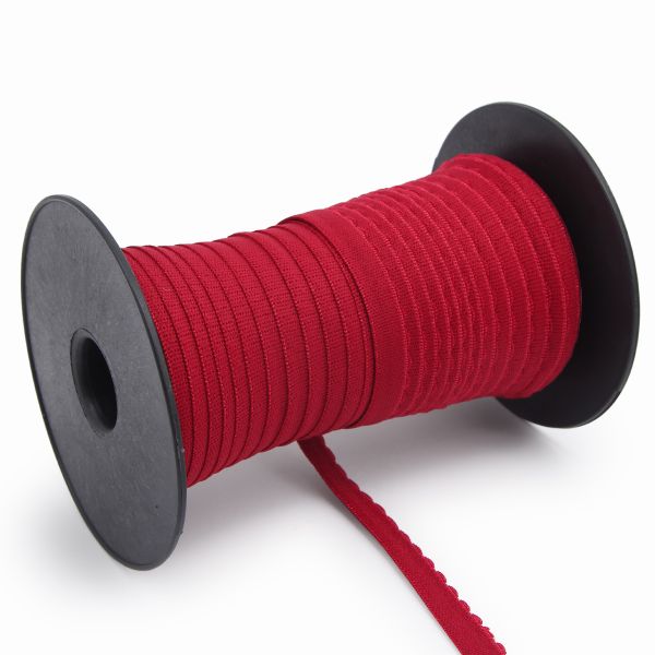 Резинка бельевая (отделочная) становая 12.0 мм / 50 метров, бордовый, (МЛ175.012/1)