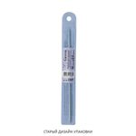 Крючок для вязания металлический ⌀2,5 мм, 15 см, в чехле с покрытием, Gamma CHT