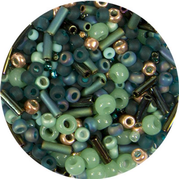 Бисер Toho Mix 2, 25 г, 3222 бирюзовый