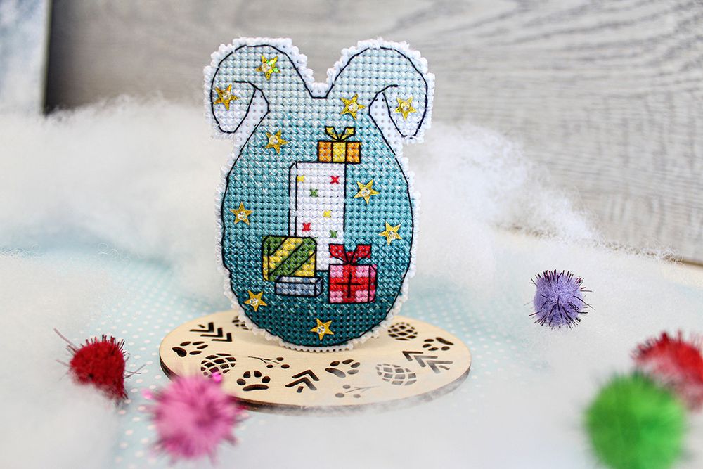 Набор для вышивания нитками МП Студия (Жар-птица), Золотой колокольчик, 8х6 см