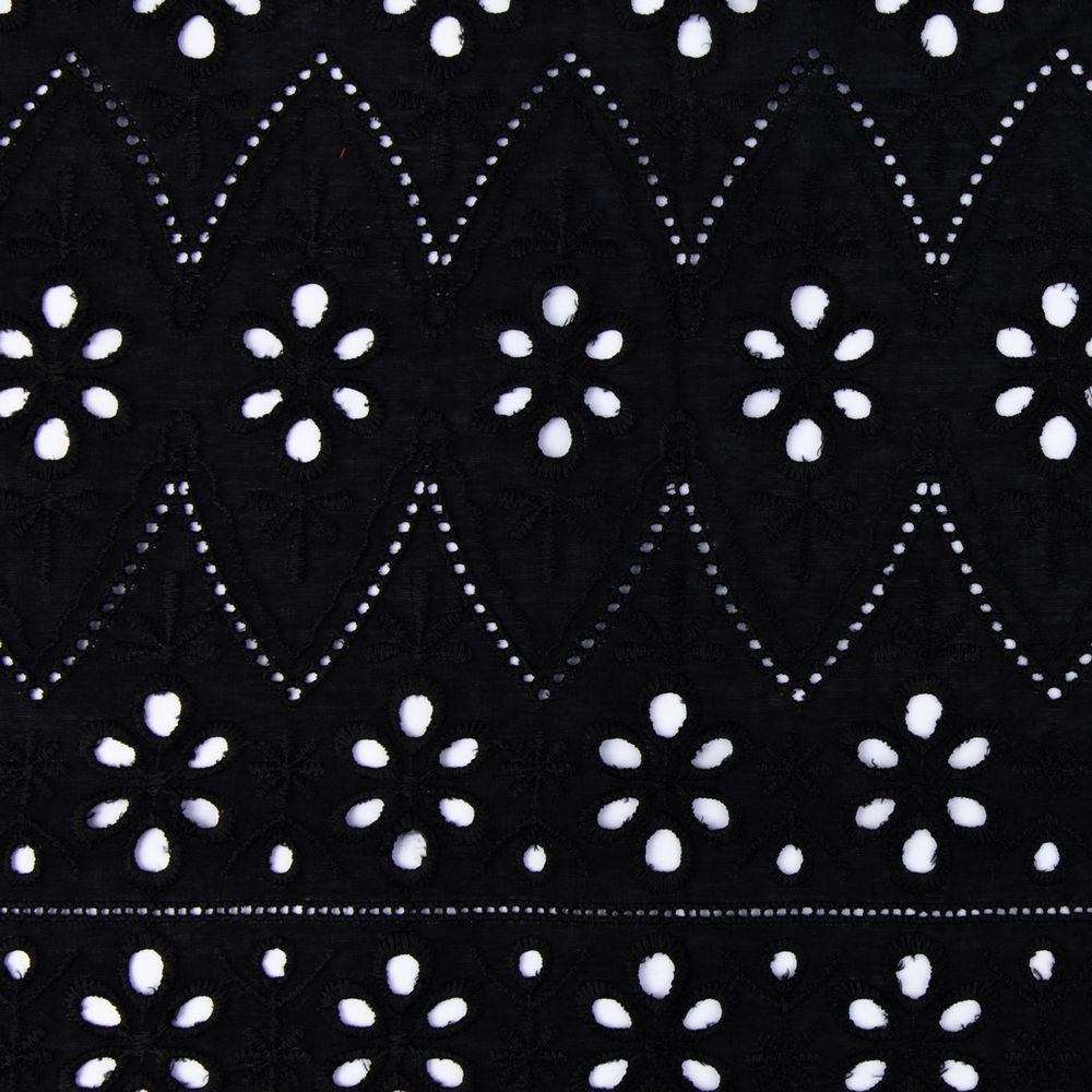 Ткань шитьё (прошва) 285 г/м², 140 см / 10 метров, черный, Gamma YFAS-2309