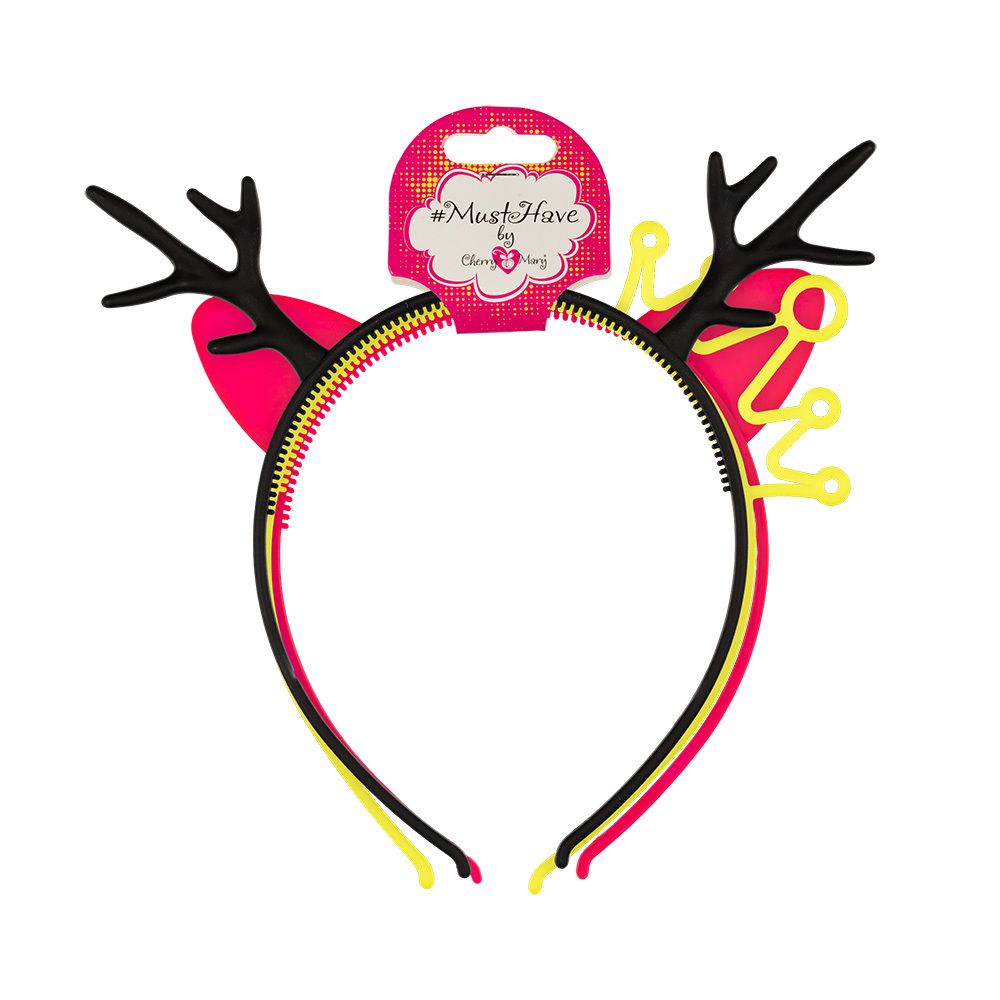 Набор ободков для волос 15 шт (5х3 шт), №02, Cherry Mary T/O6101 Набор ободков для волос 15 шт (5х3 шт), №02, Cherry Mary T/O6101