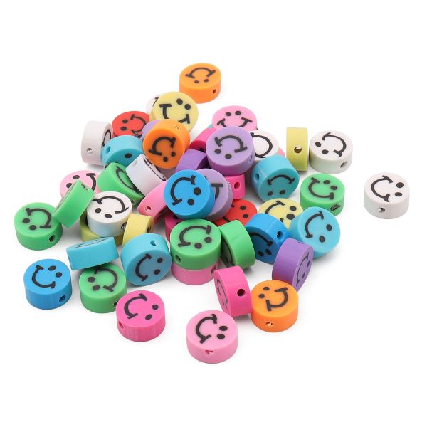 Бусины полимерная глина набор Смайлики 10 мм, 20г, Astra&Craft