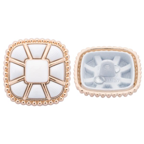 Пуговицы на ножке 36L=23 мм, металл, GD.White (золото-белый), 10 шт, MP07