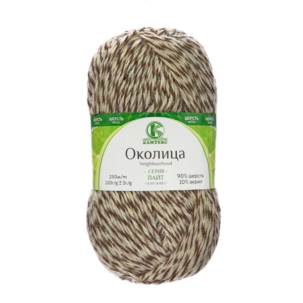 Пряжа Камтекс Околица / уп.5 мот. по 100 г, 250 м, 400 меланж 1