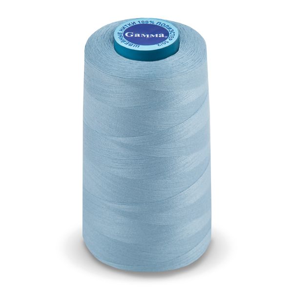 Нитки универсальные Gamma 50/2, 4570 м (5000 ярд) / 1 кат., 327 серо-голубой