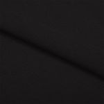 Кулирка гладкокрашеная 145 г/м², 100+100 см, в нарезке, цв. черный, 6м /TOS/