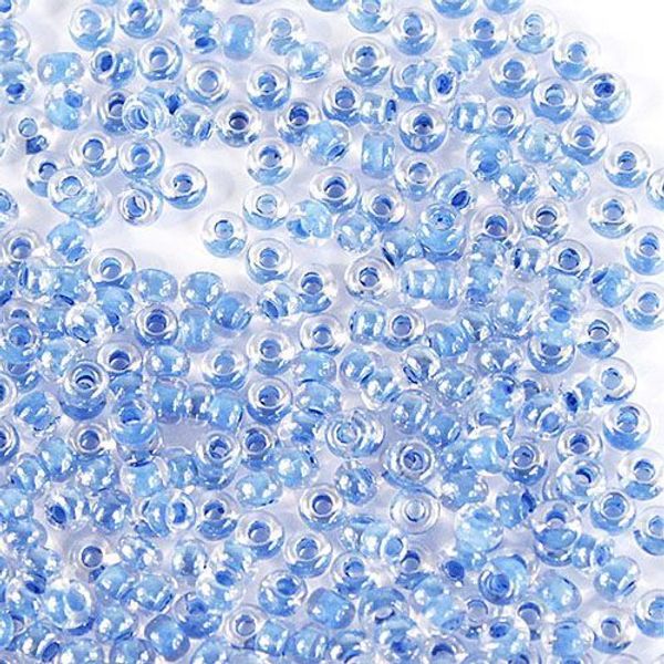Бисер Preciosa прозрачный, цветной центр и покрытие 10/0 (2.3 мм), 50 г, цв. 38638
