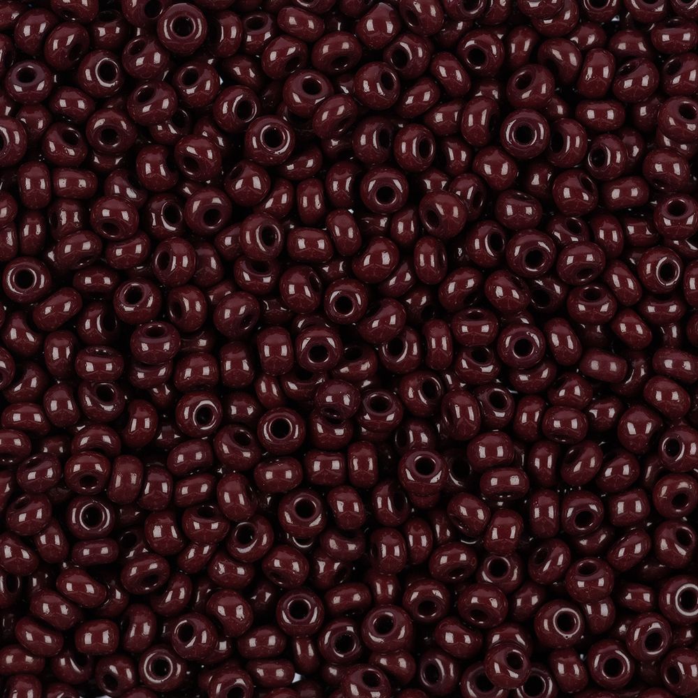 Бисер Preciosa круглый 07/0, 3.4 мм, 50 г, 13780 т.коричневый, 311-19001