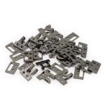 Крючки пришивные декоративные 20х15 мм, чер.никель, 20 шт