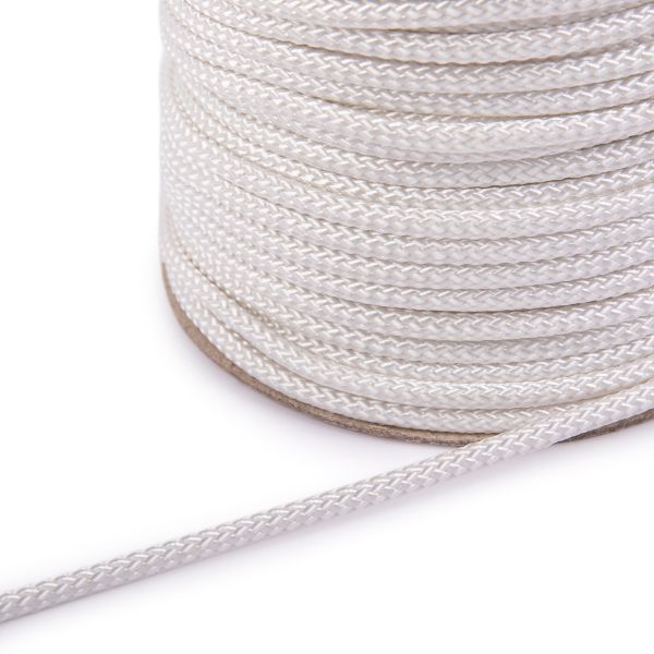 Шнур шторный 6 мм / 50 метров, с наполнителем, белый, Gamma 2с222