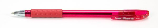 Ручка шариковая Pentel Feel it! ⌀0.7 мм, 12 шт, BX487-B цвет чернил: красный