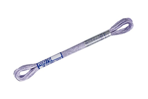 Мулине Gamma вискоза 100%, цв.R0076 св. сиреневый, 12 мотков по 8 метров