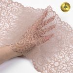 Кружево бельевое эластичное 205 мм / 25 м, YSTL00839, цв.168 серебристый пион, Kruzhevo