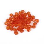Бусины акрил ⌀10 мм, 25 г (55±2 шт), 150 оранжевый, Zlatka ABR-1
