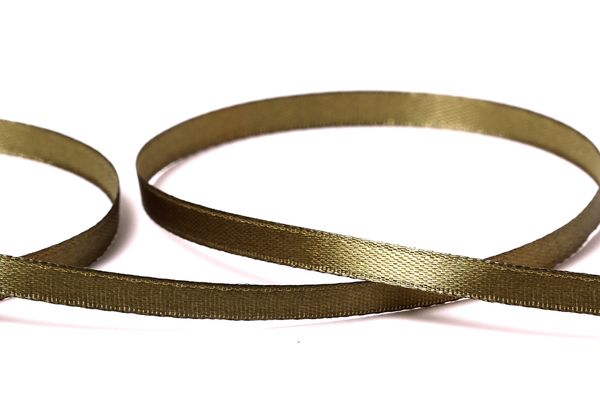 Лента атласная 1-сторонняя 6.0 мм / 33±2 метра, 130 хаки, Gamma