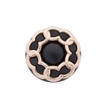 Пуговицы на ножке 28L=18 мм, металл, GD.Black (золото-черный), 10 шт, MP13