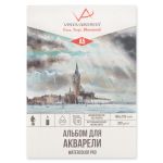 Альбом для акварели 200 г/м², A5 14.8х21 см, склейка с одной стороны 12 л, среднезернистая, Vista-Artista WCLC-A5