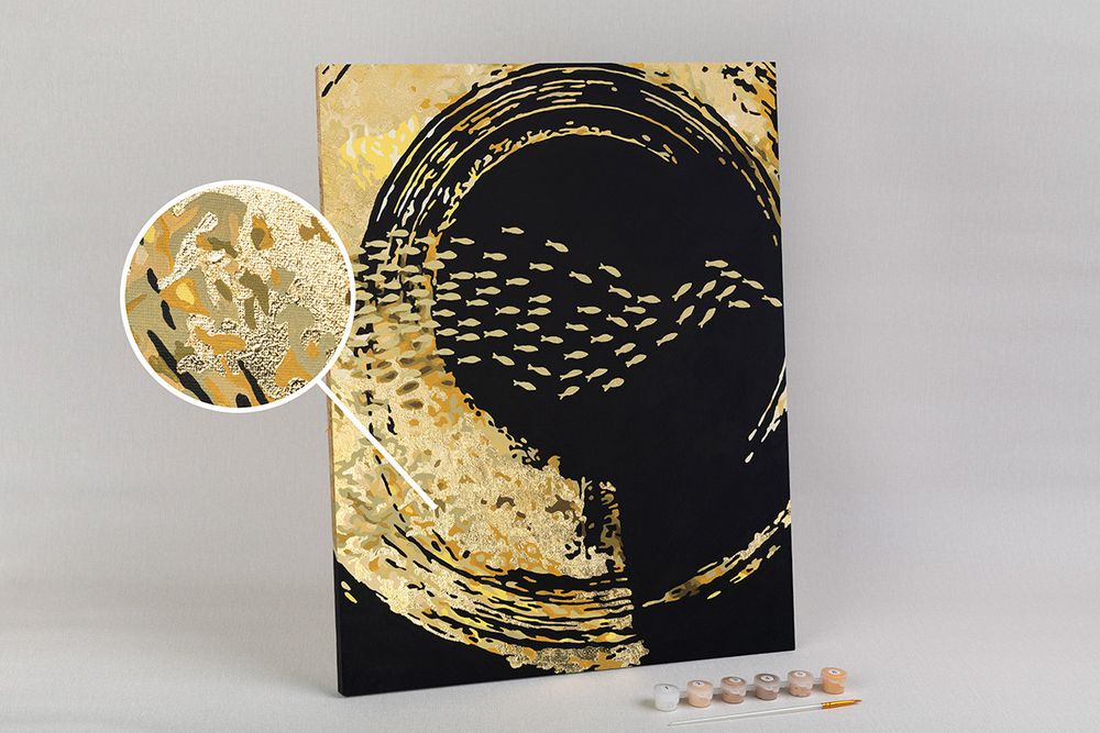 Картина по номерам Фрея PNB/PLPT-221, Сверкающий вихрь, (с поталью) 50х40 см