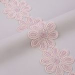 Кружево на сетке 80 мм / 11 м, св.розовый, Gamma GFLM-24161