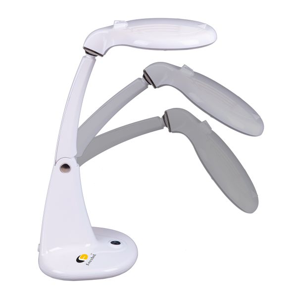 Лупа с подсветкой настольная ⌀10 см (ув.х1.75) + ⌀2.5 см (ув.х4), Ferstel FR-25