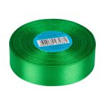 Лента атласная 1-сторонняя 25.0 мм / 33±2 метра, 019 зеленый, Gamma