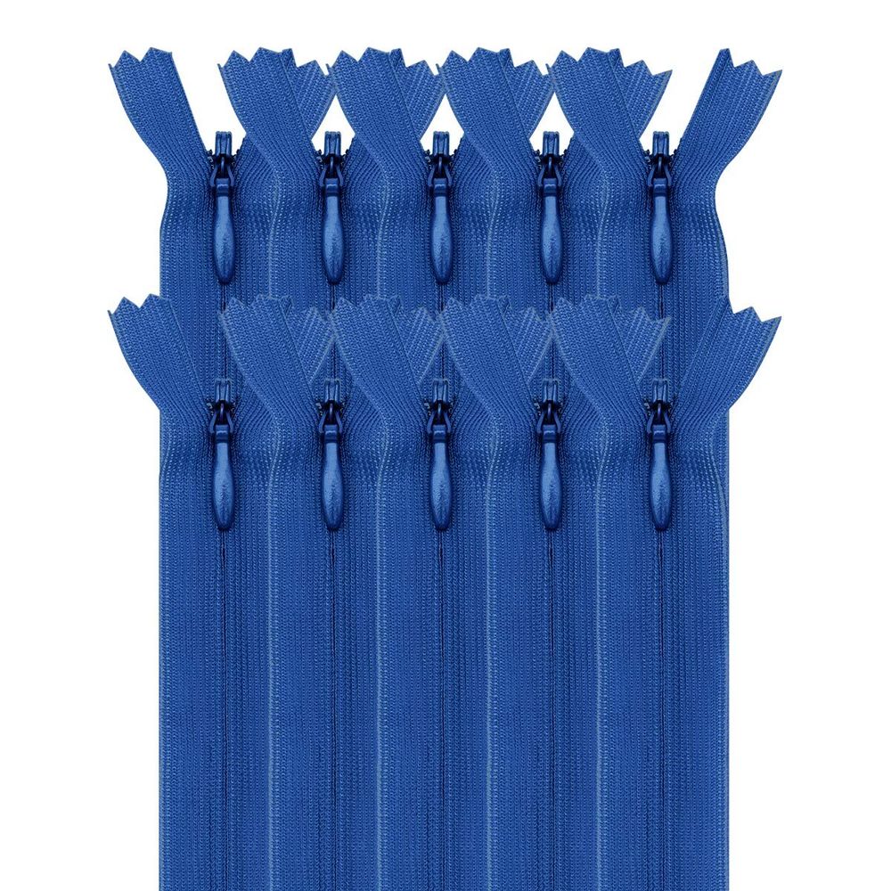 Молния потайная (скрытая) Т3 (3 мм) 1 зам., н/раз., 50 см, васил, 31320 / 50, 10 шт