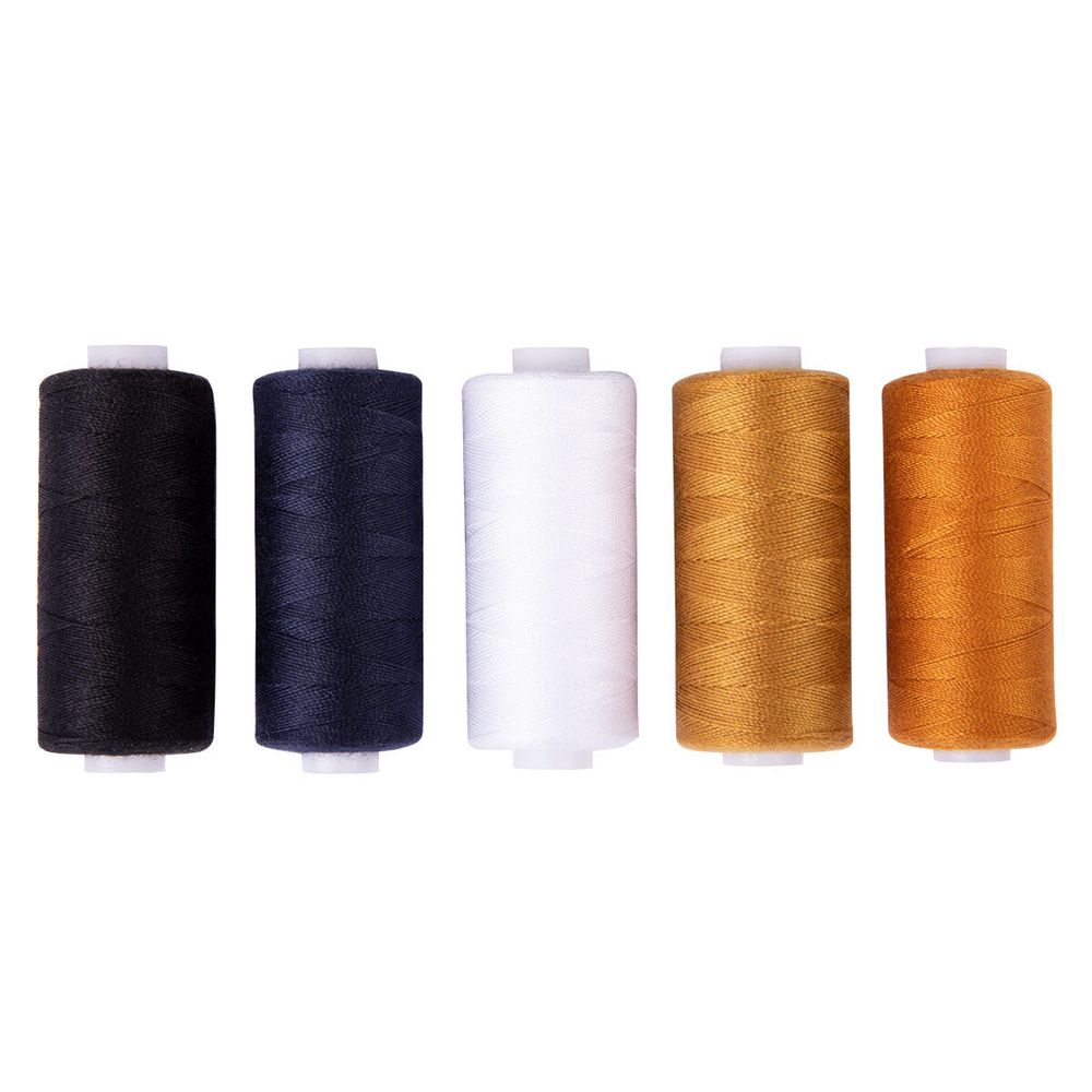 Нитки швейные джинсовые Gamma 20s/2, 183 м / 10 кат, ассорти Джинсовая строчка